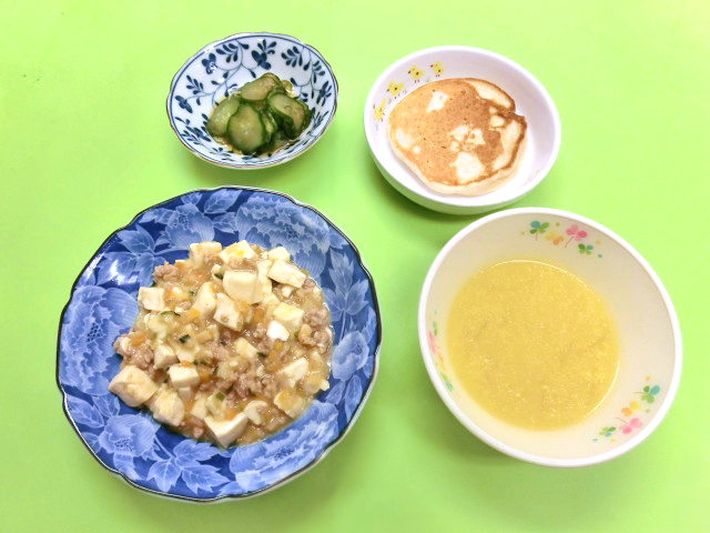 麻婆豆腐の展開：幼児食